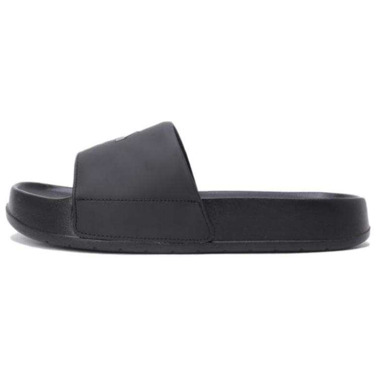 DESCENTE Slip Resistant Abrasion Resistant Slide Slippers Unisex Black