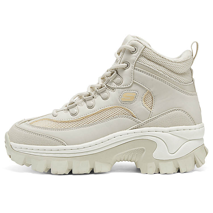 Skechers HI RYZE Breathable Height Increasing High top Casual Shoes Women's Beige
