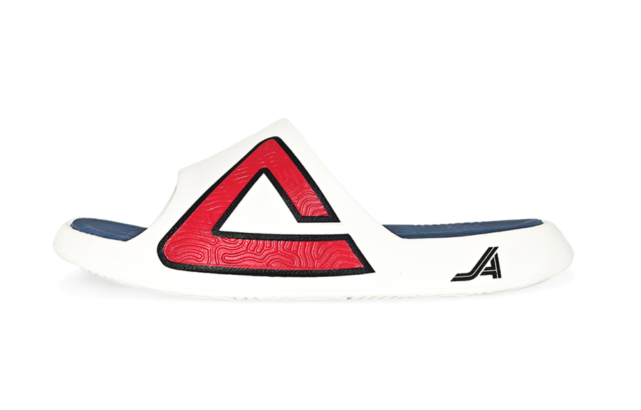 PEAK Tai Ji1.0 Abrasion Resistant Cushioning Slide Slippers Unisex White Blue Red