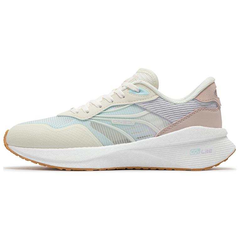 361° Abrasion Resistant Breathable Low top Casual Shoes Women's Beige Pink