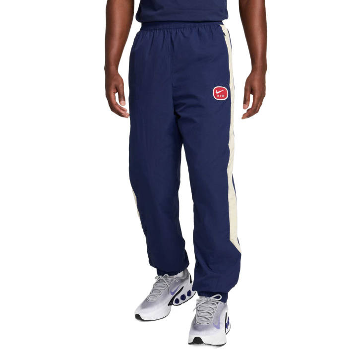 Nike Nike Air Casual Pants Men's Midnight Blue/Light Khaki/White Moderate Cuffed Pants