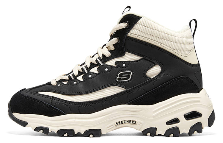 Skechers D'Lites 1.0 Textile, Synthetic Leather, Split Cow Leather Cushioning Abrasion Resistant Breathable Thermal