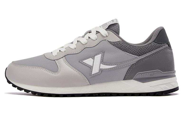 XTEP Slip Resistant Abrasion Resistant Low top Casual Shoes Men's Gray