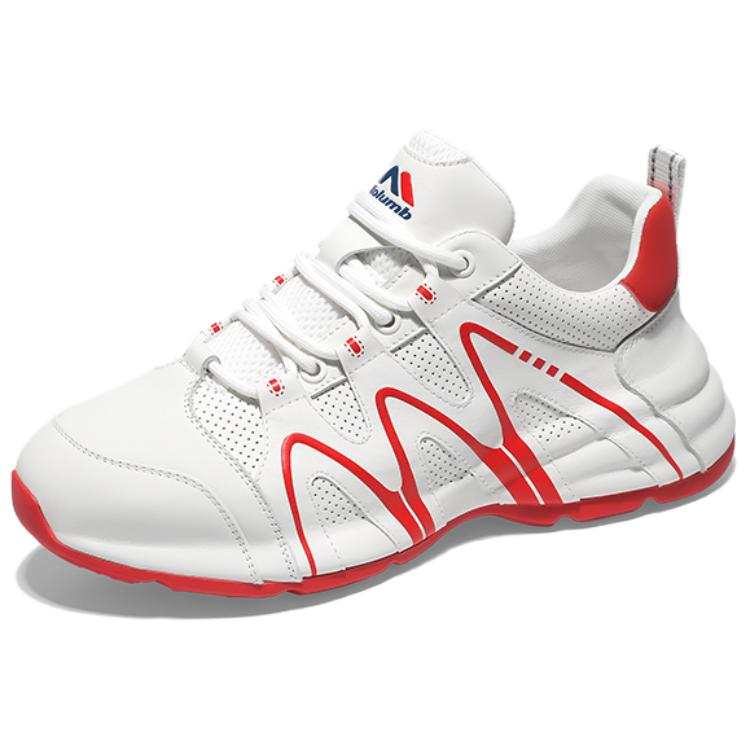 Kolumb Slip Resistant And Breathable Support Low top Casual Shoes Unisex White Red