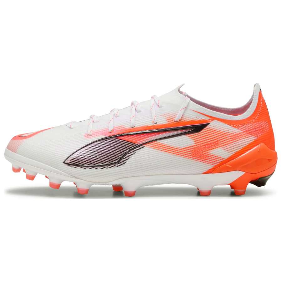 PUMA ULTRA 5 ULTIMATE AG Artificial Ground Artificial Turf Abrasion Resistant Soccer Shoes Unisex White Black Red