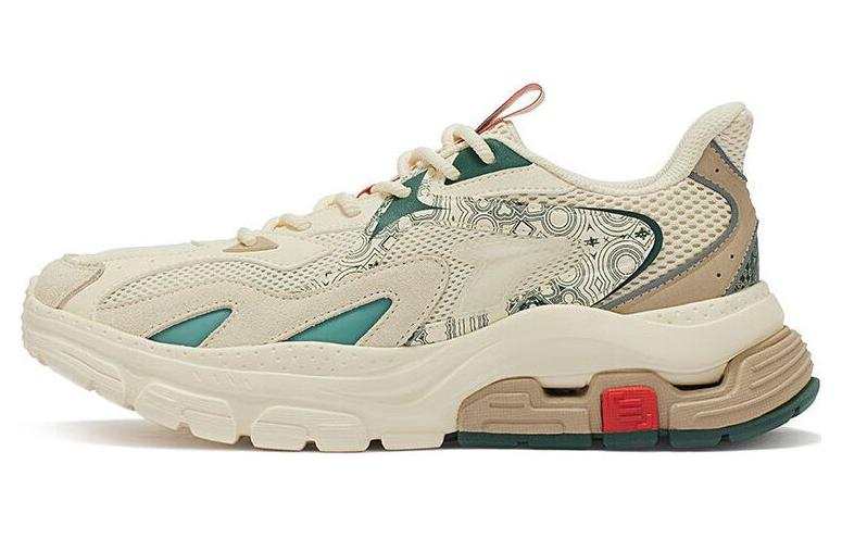 361° Slip Resistant Abrasion Resistant Low top Sports Casual Shoes Men's Beige Brown Green