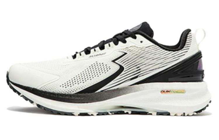 361° Cushioning Slip Resistant Low top Casual Shoes Men's Feather White/Obsidian Black