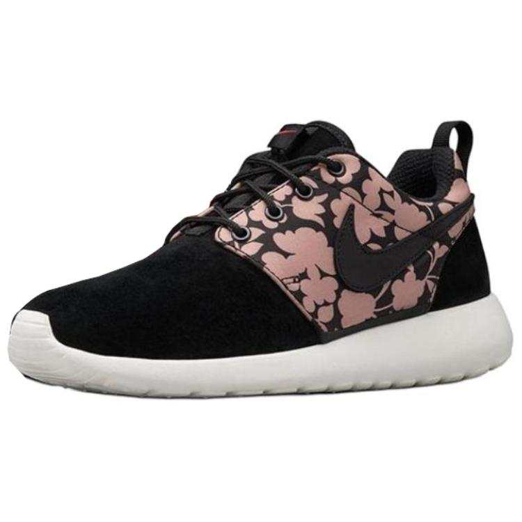 Nike Nike Roshe One Slip Resistant Abrasion Resistant Low top Casual Shoes Unisex Black Red