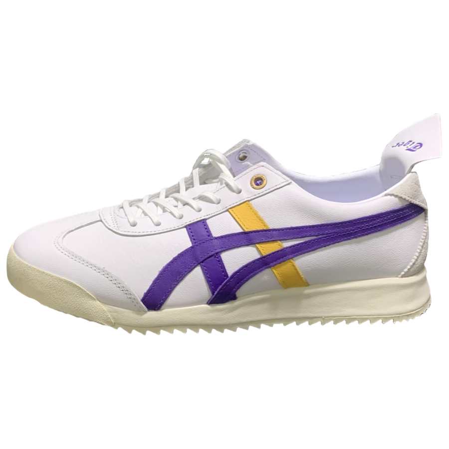 Onitsuka Tiger MEXICO 66 Slip Resistant Abrasion Resistant Low top Casual Shoes Unisex White Purple Yellow