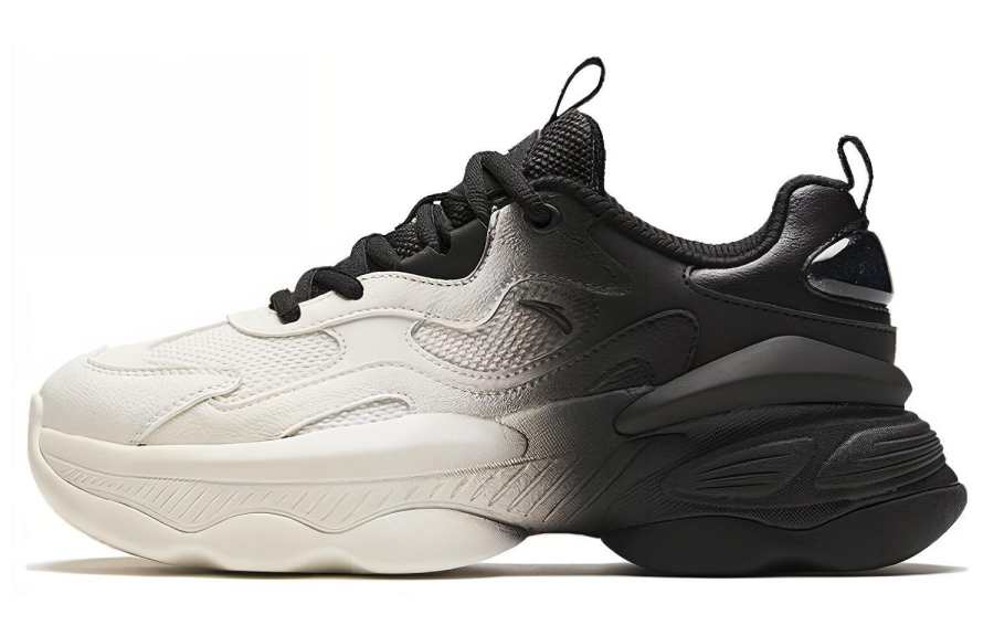 Anta Wear resistant And Lightweight Low top Casual Shoes Women's Black White