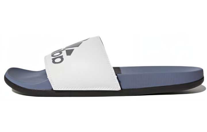 Adidas Adidas Adilette CloudFoam Plus Logo Slides 'Steel Cloud White'