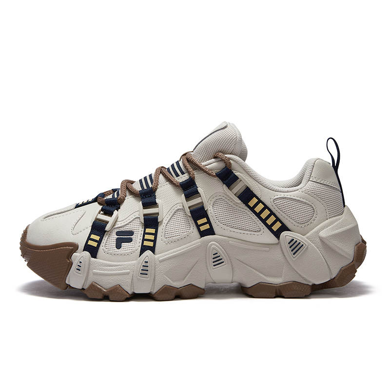 FILA FUSION EXOCET Mountains Abrasion Resistant Low top Casual Shoes Men's Beige Brown