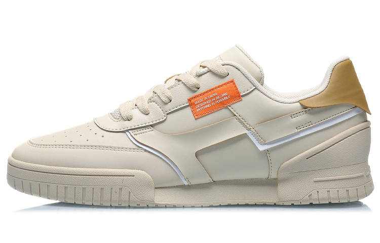Li-Ning Li Ning Synthetic Leather Abrasion Resistant Breathable Low top Sports Casual Shoes Men's Rabbit Fur Gray