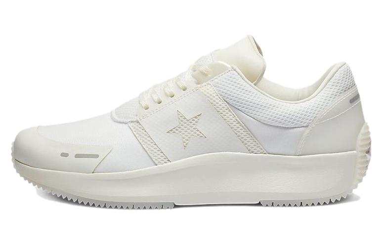 Converse Run Star Ox Comfortable Low top Casual Shoes Women's White Gray