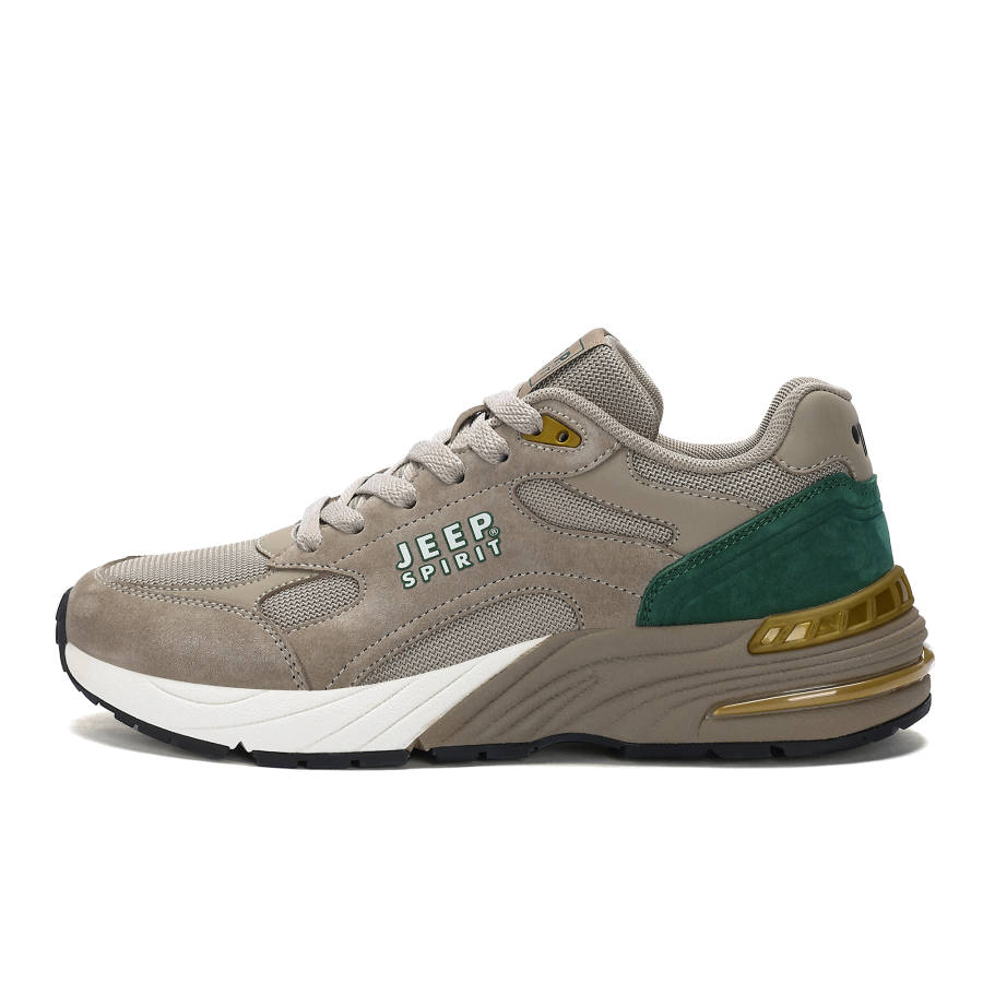JEEP SPIRIT Wear resistant And Lightweight Low top Casual Shoes Men's Brown Green