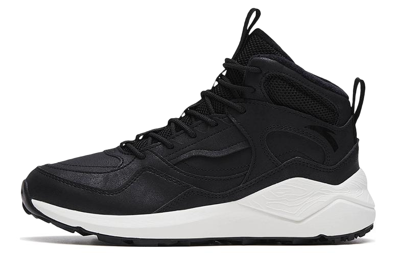 Anta Cushioning Slip Resistant Abrasion Resistant High top Sports Casual Shoes Women's Black