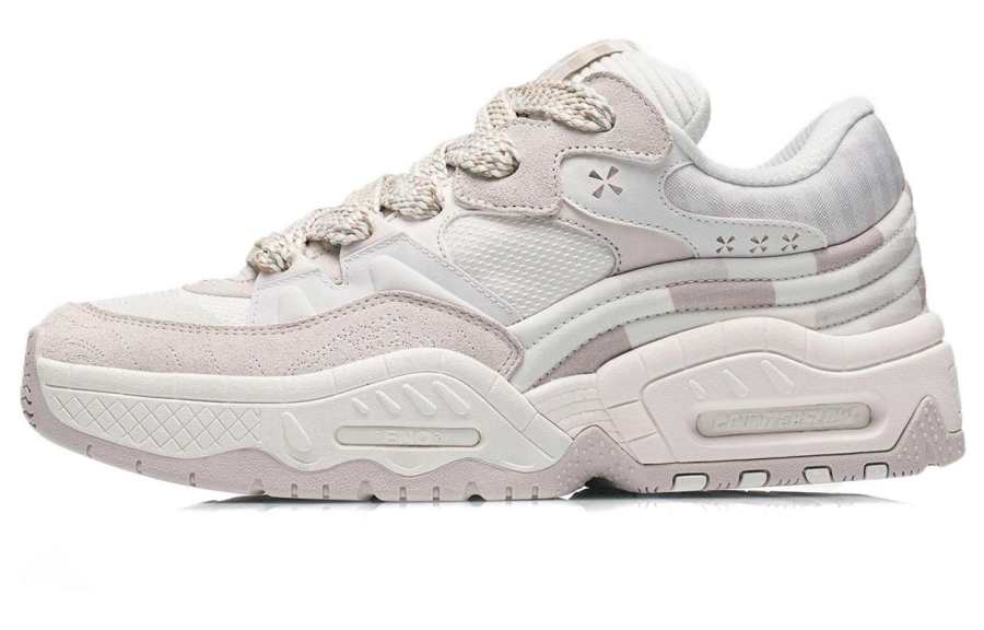 Li-Ning Li Ning CF The One Low top Sports Casual Shoes Men's White Sand Gray