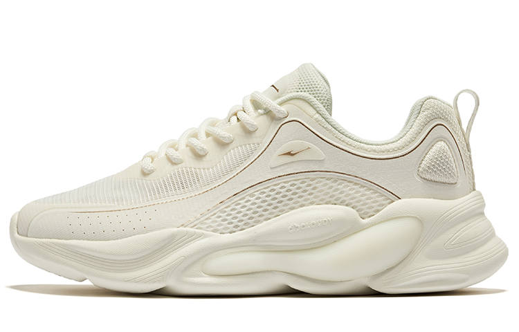 Erke Cang Sheng Abrasion Resistant Breathable Low top Casual Shoes Women's Microcrystal White