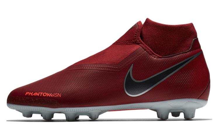 Nike Nike Phantom Vision Slip Resistant Abrasion Resistant Soccer Shoes Men's Dark Red