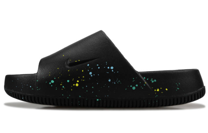 Nike Nike Calm Slide Rubber Abrasion Resistant Abrasion Resistant Slide Slippers Unisex Dark Brown