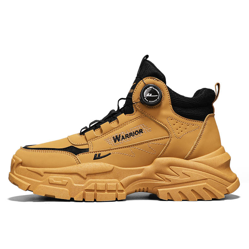 WARRIOR WARRIOR Ankle Length Combat Boots Men's Yellow Black