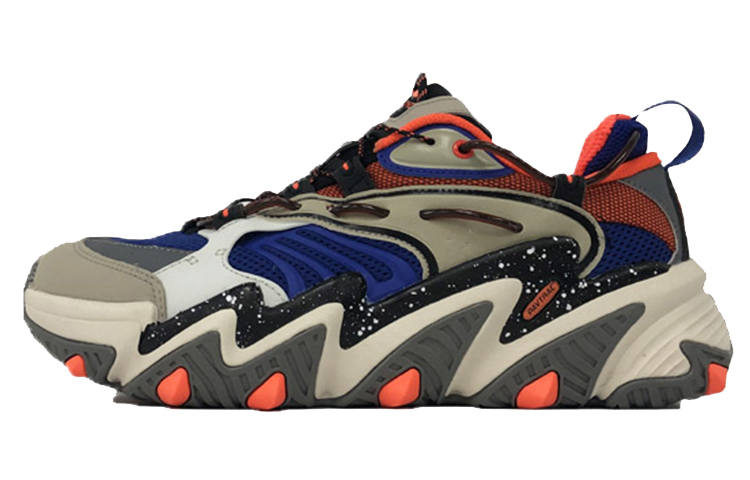 Li-Ning Li Ning Cat Paw Fashion Cushioning, Wear Resistant Low top Sports Casual Shoes Men's Royal Blue Gray