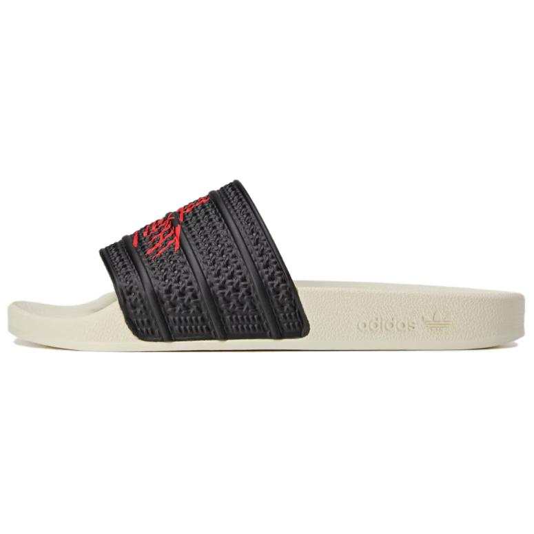 Adidas Originals x 100 Thieves Adilette Slip Resistant Abrasion Resistant Slide Slippers Unisex Black Red