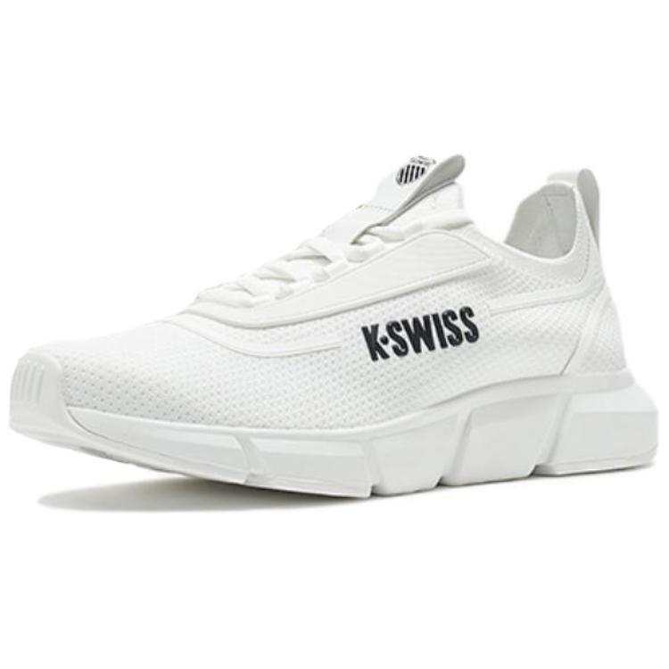 K·SWISS Abrasion Resistant Lightweight Wear resistant And Lightweight Low top Casual Shoes Unisex White Black