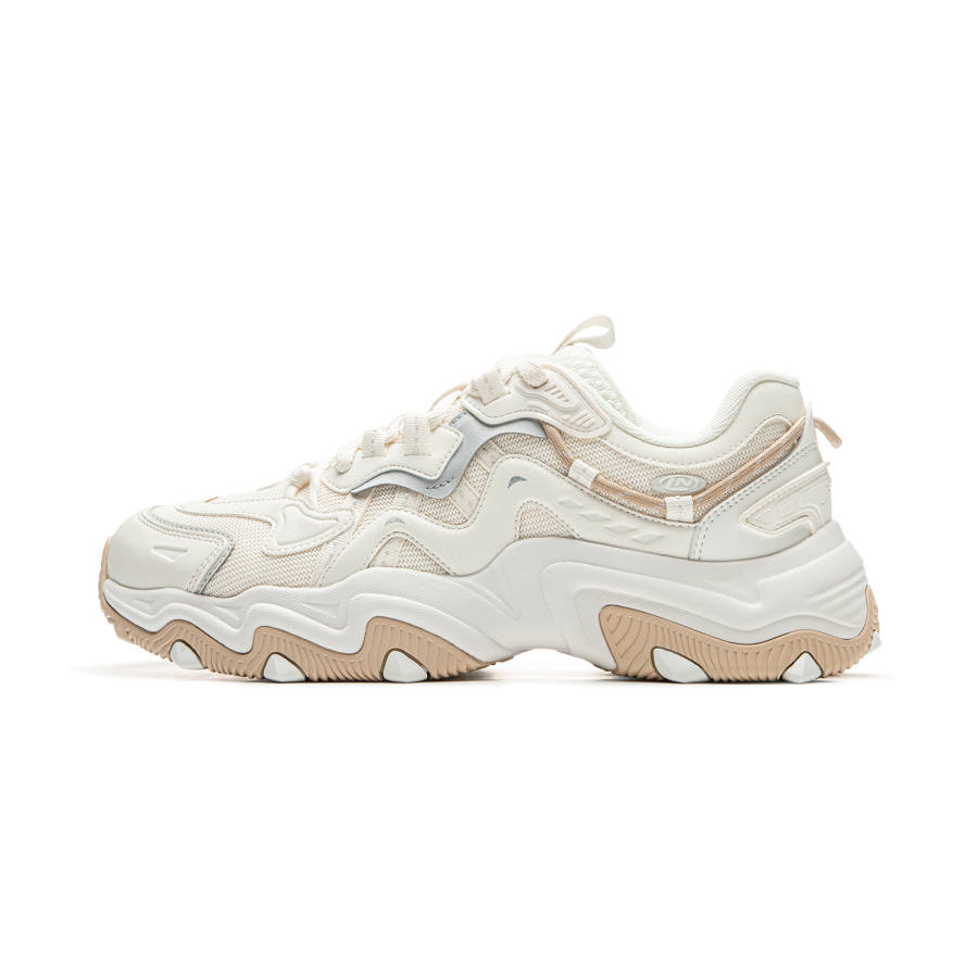 Li-Ning Li Ning Cat Paw Lite 2 Cushioning, Wear Resistant Low top Casual Shoes Men's Ecru
