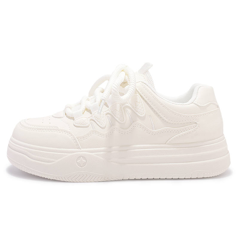 JIONGSEN Cushioning Abrasion Resistant Low top Casual Shoes Women's White