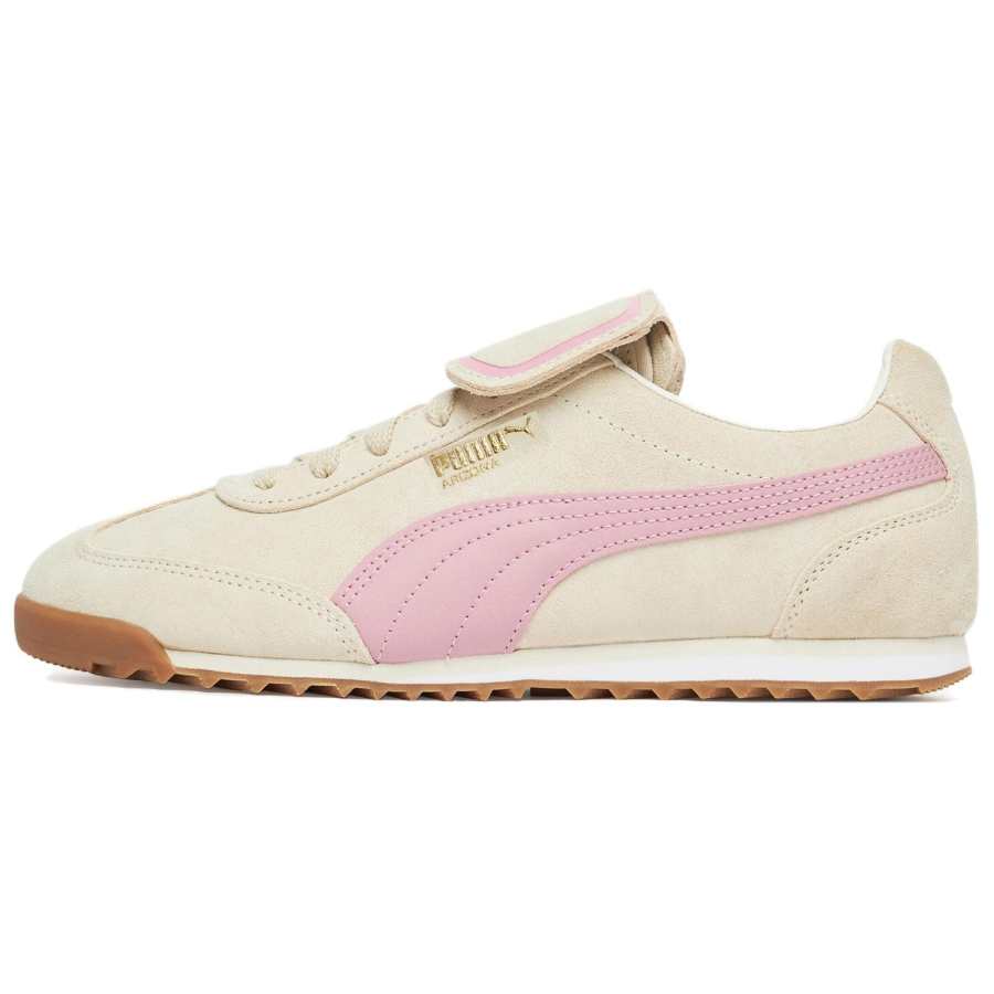 PUMA Arizona Breathable Abrasion Resistant Low top Casual Shoes Women's Beige