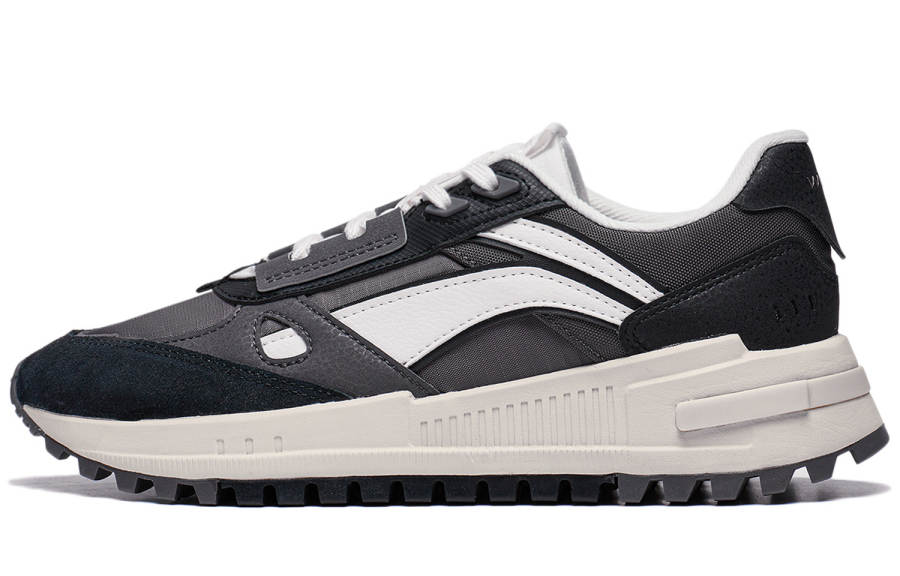 Li-Ning Li Ning Riding The Wind 2.0 Slip Resistant Abrasion Resistant Low top Sports Casual Shoes Women's Gray Black