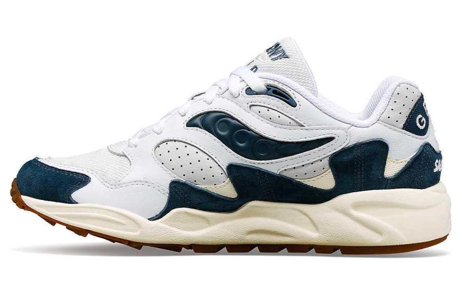 Saucony saucony Grid Shadow 2 'Ivy Prep - White Navy'