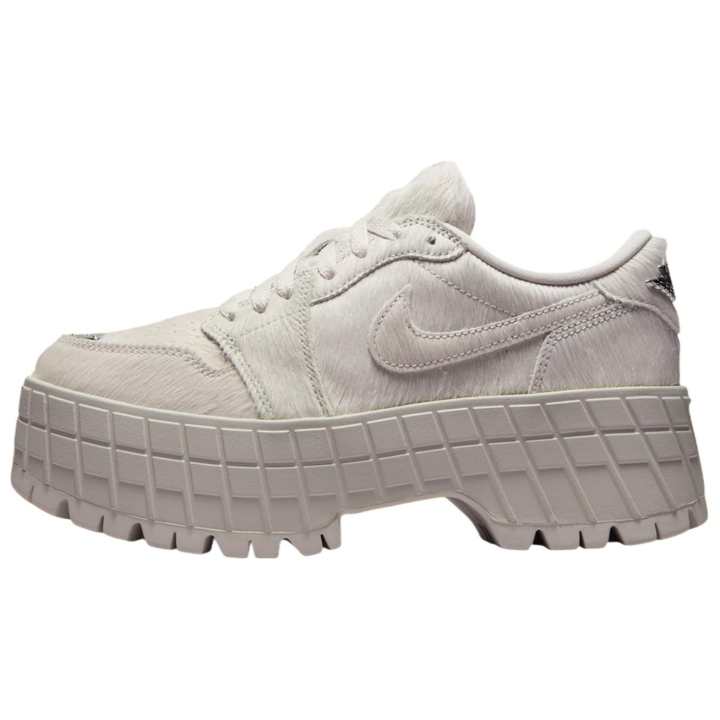 Jordan Jordan 1 Low Brooklyn Light Bone Metallic Silver Women's