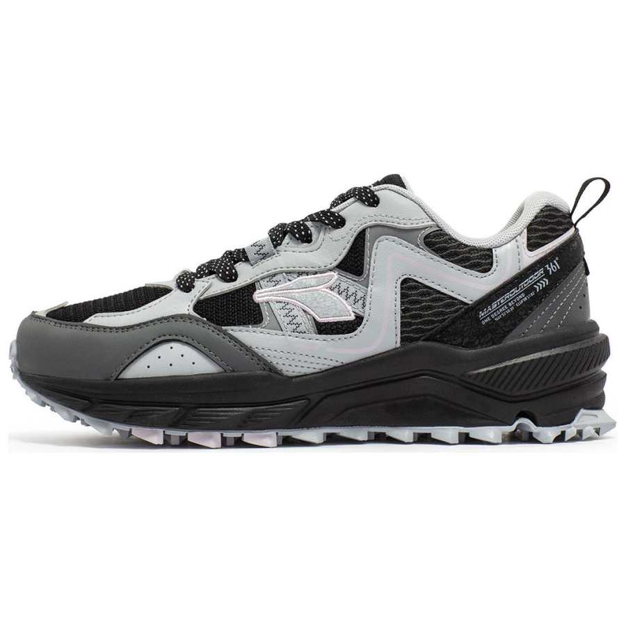 361° Mesh Slip Resistant, Abrasion Resistant, Lightweight Low top Casual Shoes Women's Black Gray