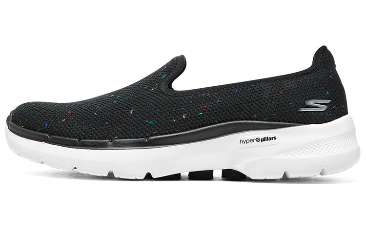 Skechers Go Walk 6 Galaxy View Canvas Low top Casual Shoes Women's Black