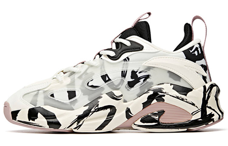 Anta Bastard Weifeng, Life Collection Low top Chunky Sneakers Women's Black White