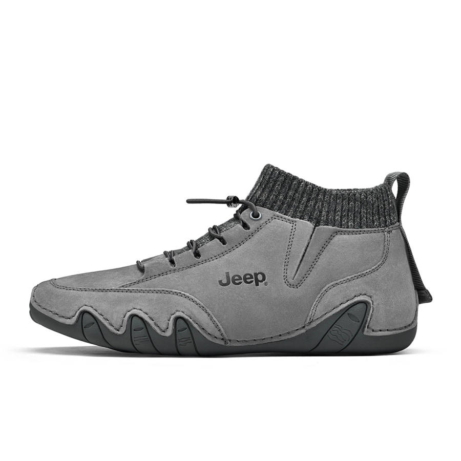 Jeep Cushioning Abrasion Resistant Height Increasing Casual Shoes Men's
