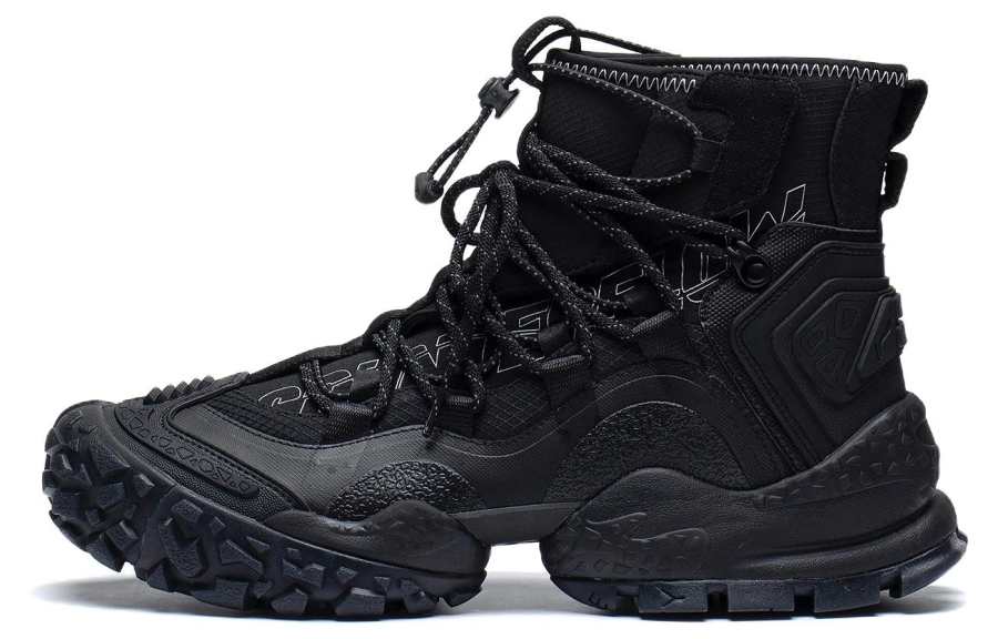 Li-Ning Li Ning Textile, TPU Slip Resistant Abrasion Resistant Slip Resistant Abrasion Resistant High top Sports Casual Shoes
