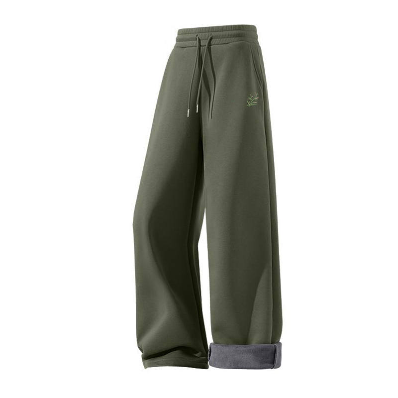Tonlion Casual Pants Unisex Moderate Straight Fit Pants