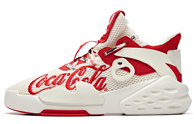 ANTA Coca Cola x Anta Bastard Mid top Sports Casual Shoes Men's Red White