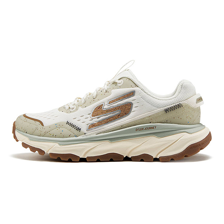 Skechers D'LUX JOURNEY Abrasion Resistant Low top Casual Shoes Men's White Green