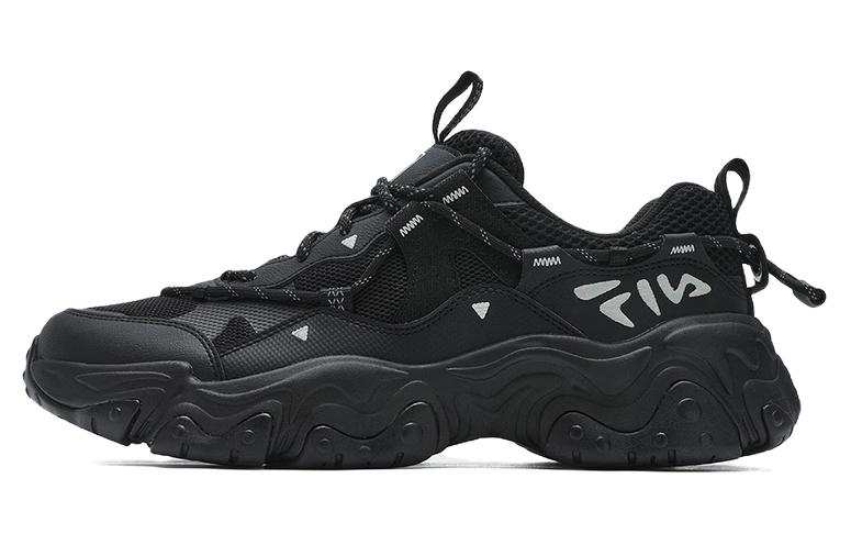FILA FLUID 5 Cat Paw 5.0 Lace Up Abrasion Resistant Low top Casual Shoes Men's Black