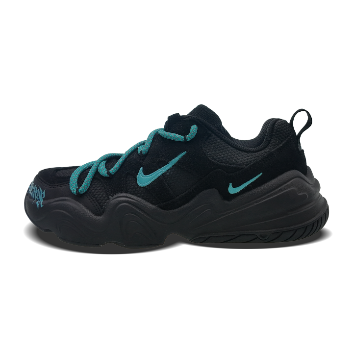 Nike Nike Tech Hera Abrasion Resistant Low top Casual Shoes Unisex Black Blue