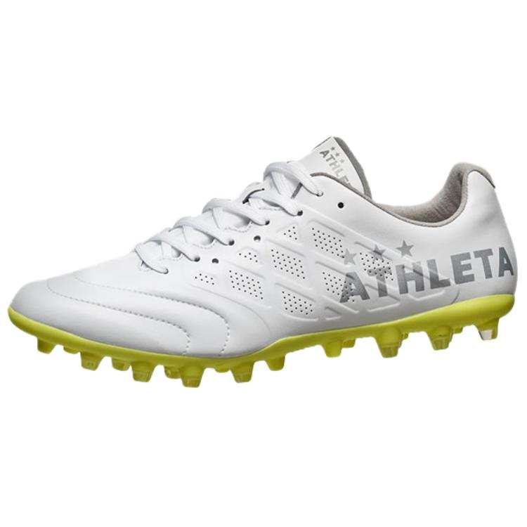 ATHLETA O REI MG Multi Ground Cushioning, Wear Resistant Soccer Shoes Men's White