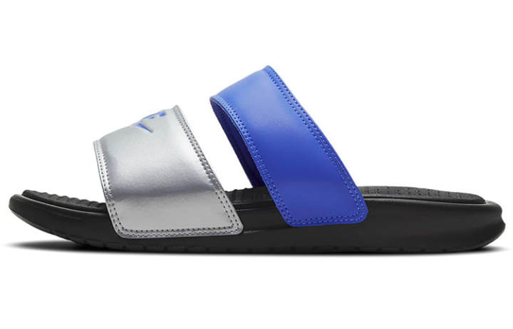 Nike Nike Benassi Collection Slide Slippers Women's Silver/Blue/Black