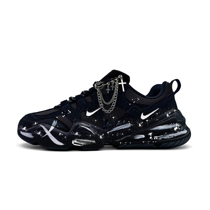 Nike Nike Tech Hera Abrasion Resistant Lightweight Wear resistant And Lightweight Low top Casual Shoes Unisex Black White