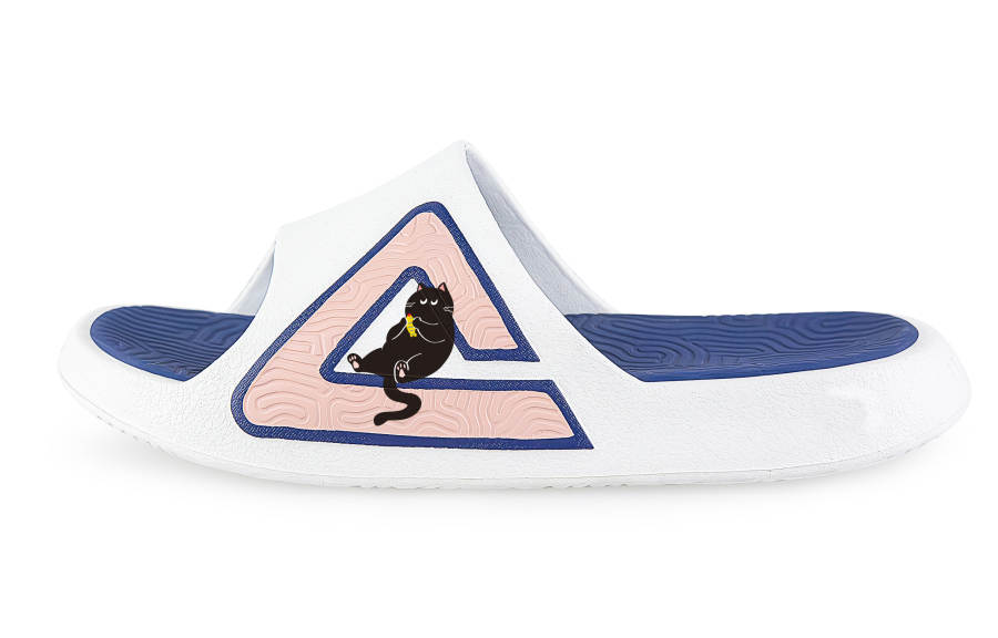 PEAK Tai Ji1.0 Quiet, Odor Resistant, Abrasion Resistant Slide Slippers Unisex White Pink Blue