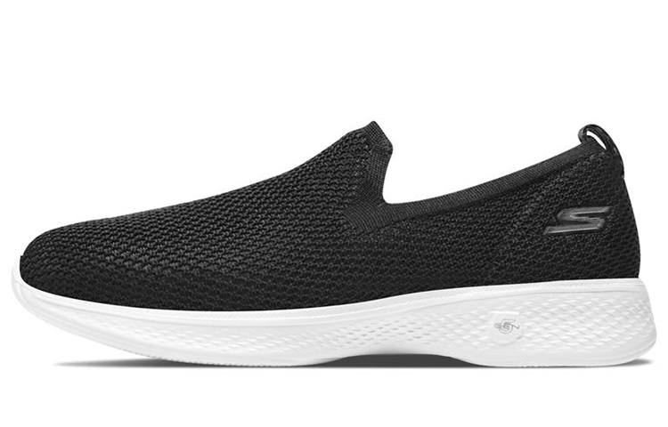 Skechers Go Walk 4 Low top Casual Shoes Women's Black White