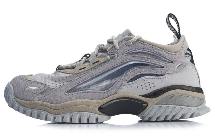 Li-Ning Li Ning Aurora Skywalk Textile, Split Cow Leather Slip Resistant And Breathable Low top Casual Shoes Men's